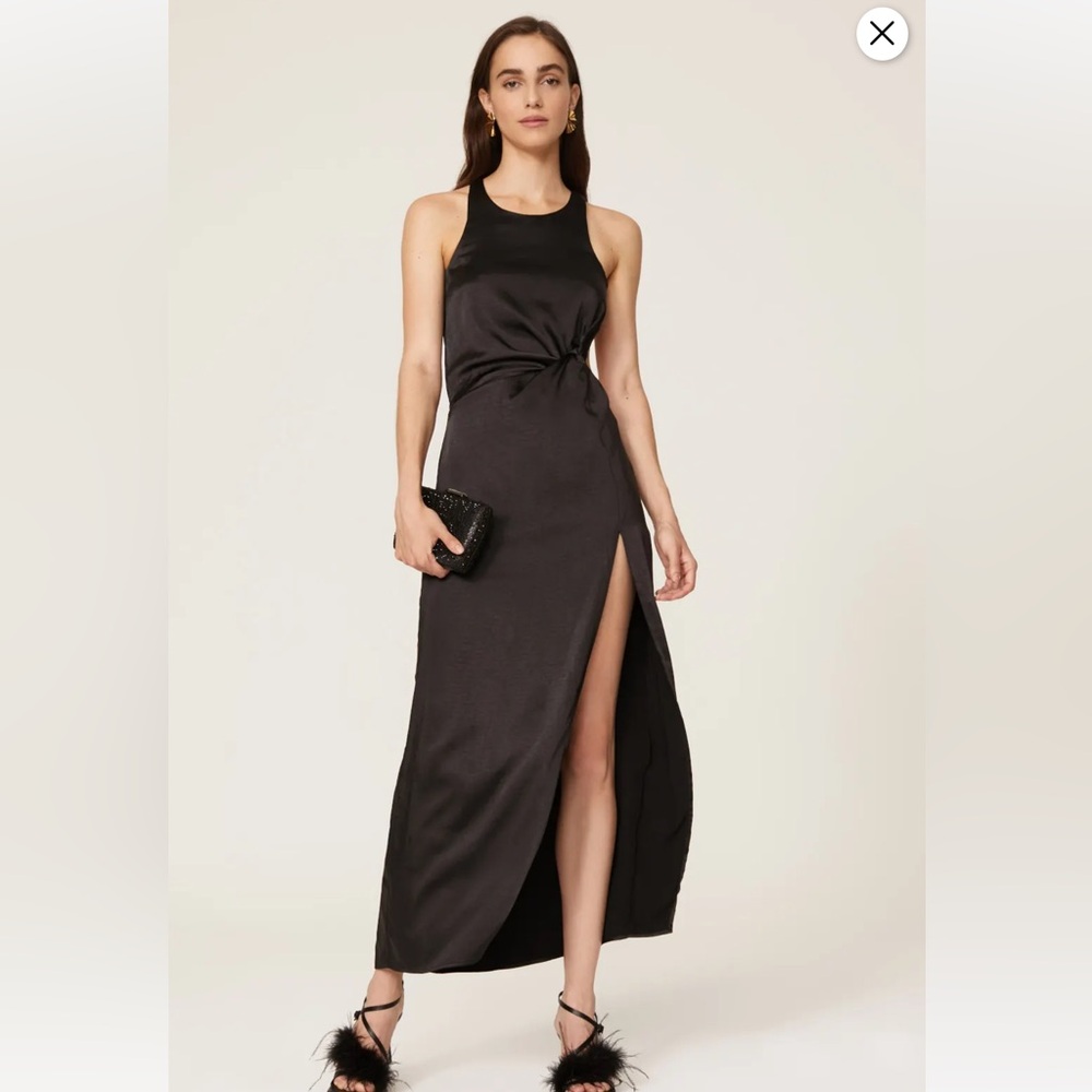 🔥 for Love And Lemons Black Satin Gown L